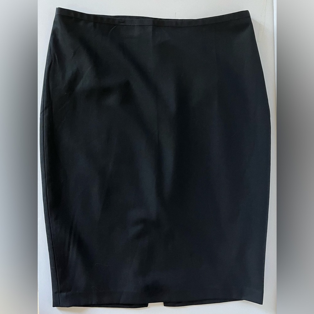 Vintage The Limited Black Pencil Skirt Side Zipper Back Vent Women’s Size 0